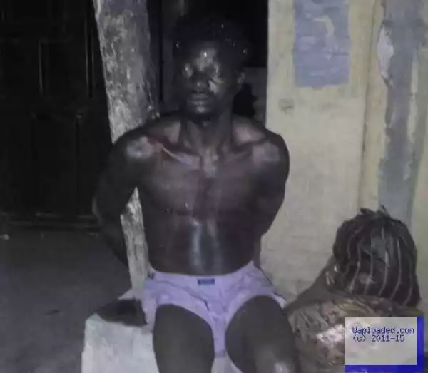 Photo: Robber Misses Way After Operation In Lagos, Arrested 